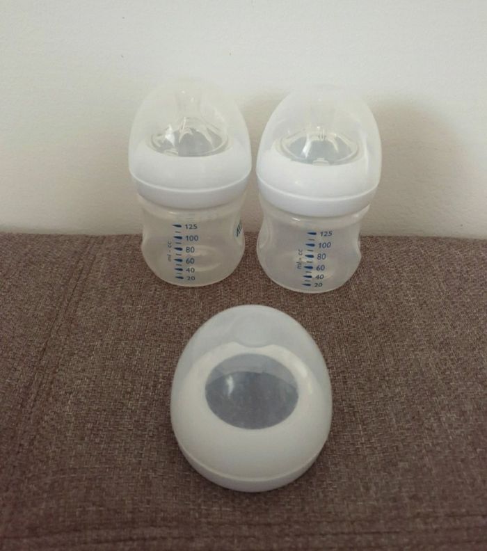 Lot 2 biberons 125ml