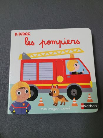 Livre kididoc les pompiers Nathan animé