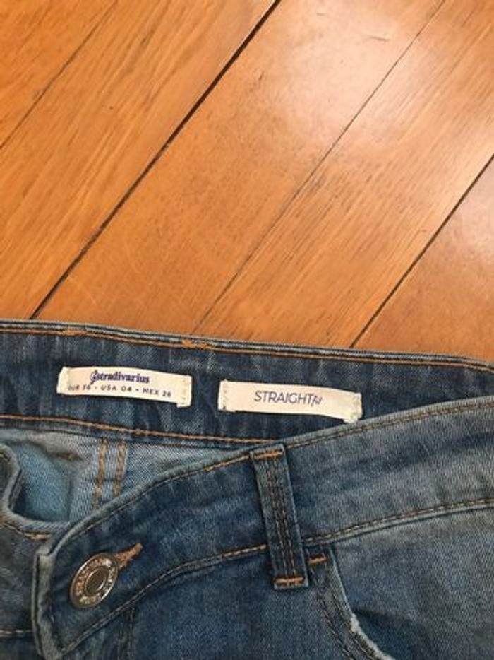 Pantalon jeans   Bleu  stradivarius - photo numéro 6