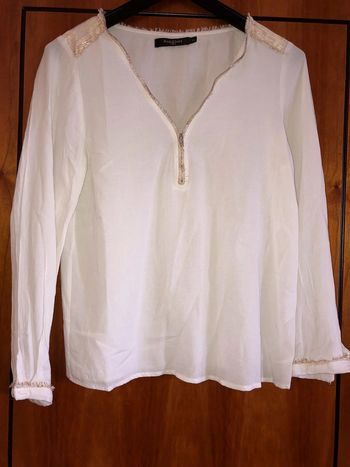 Blouse blanche manches longues 36