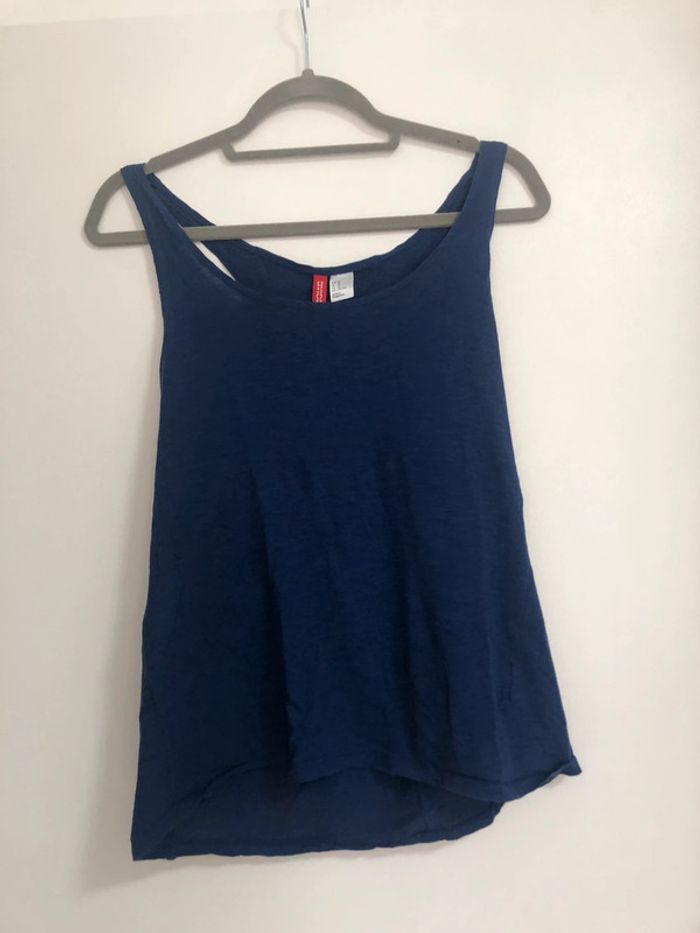 Superbe beau débardeur bleu nuit H&M taille 42 - photo numéro 2