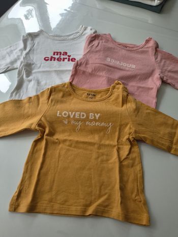 Lot de 3 t-shirt bébé fille