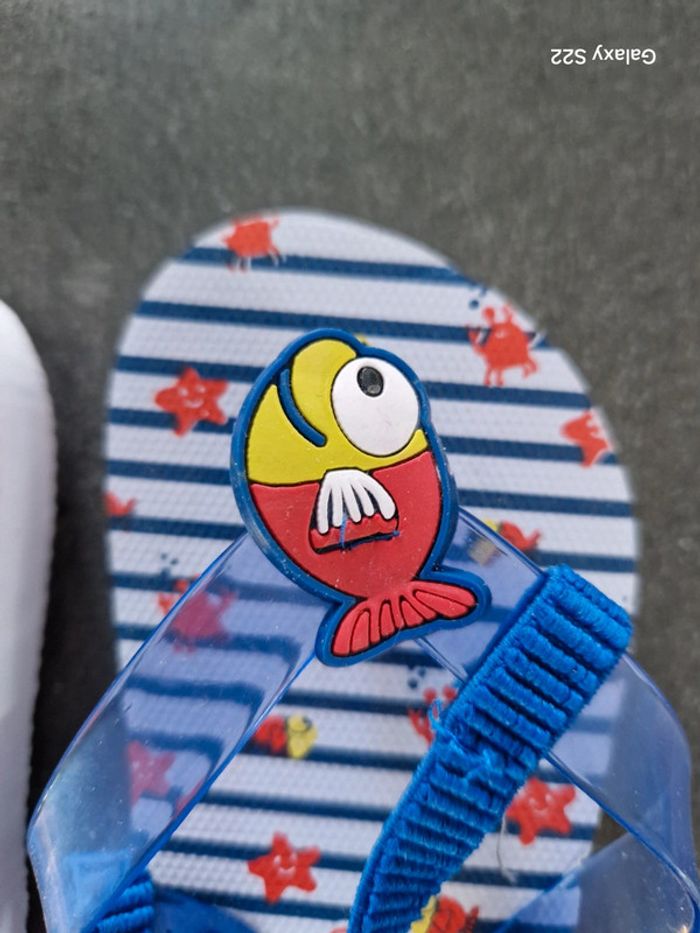 Tongs motifs poissons - photo numéro 2