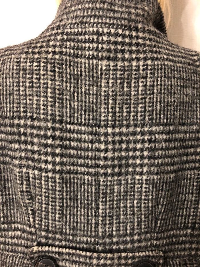 🖤Joli manteau à carreaux en laine alpaga Zara vintage 2000 Y2K wool alpaca coat🩶 - photo numéro 9