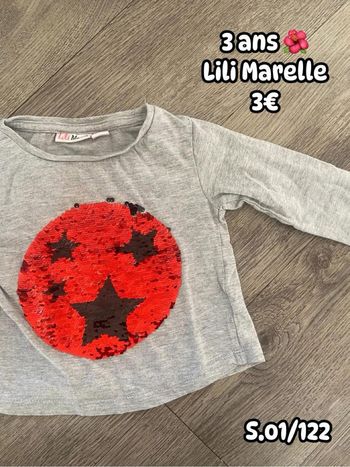 T-shirt 🌺 3 ans 🌺 Lili Marelle