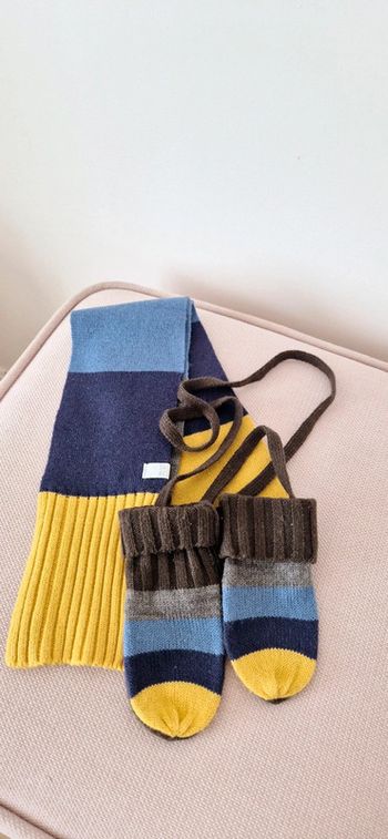 Ensemble écharpe et gants