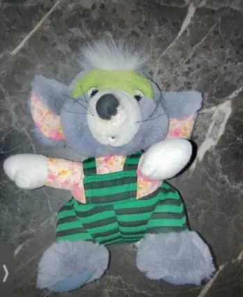 Peluche souris grise