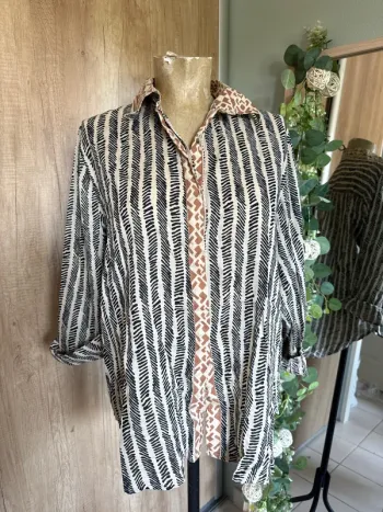 Jolie chemise légère manches longues femme