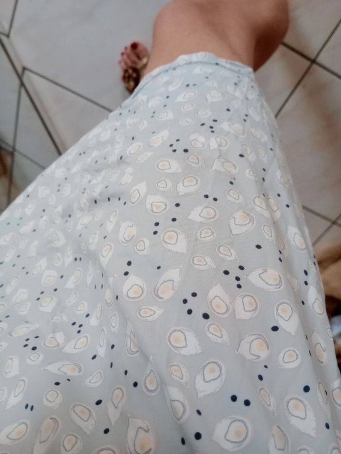 Nuisette M gris bleuté motifs gouttelettes c84 - photo numéro 9