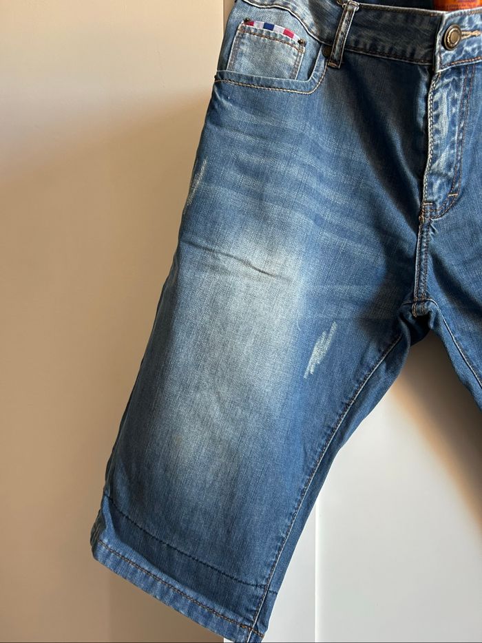 Pantacourt bleu en jean Truerise Tailles 44-46 - photo numéro 2
