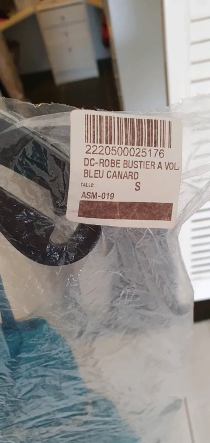 Robe cocktail bleu canard - photo numéro 4