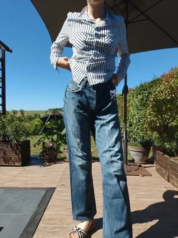 Pantalon droit med rise Bolton T42/44 - Lee Cooper [modèle LC110B]