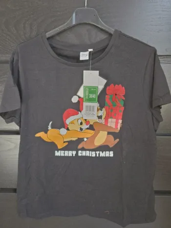 Tee-shirt noire tic et tac Disney