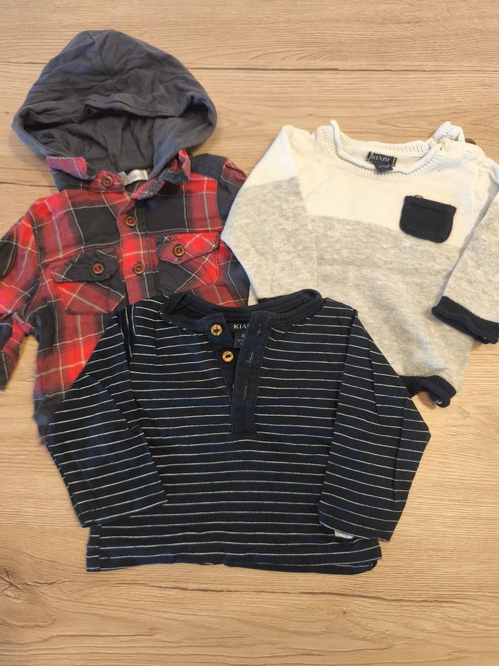 Tee-shirt manches longues pull 1 mois - photo numéro 2