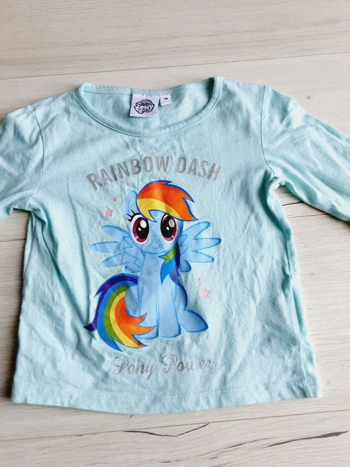 Vêtement fille tee-shirt manches mon Petit poney 3 ans - photo numéro 2