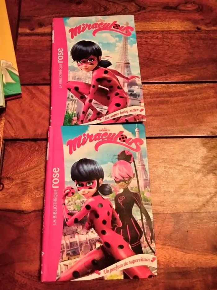 Lot de 2 livres miraculous bibliothèque rose 8/10 ans 96 pages hachette jeunesse