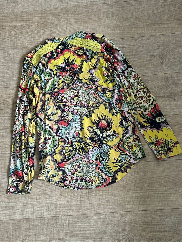 Blouse imprimée à manches longues Desigual taille S bon état - photo numéro 8