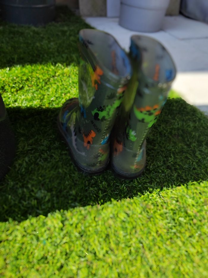 Bottes de pluie Dinos taille 25 - photo numéro 3