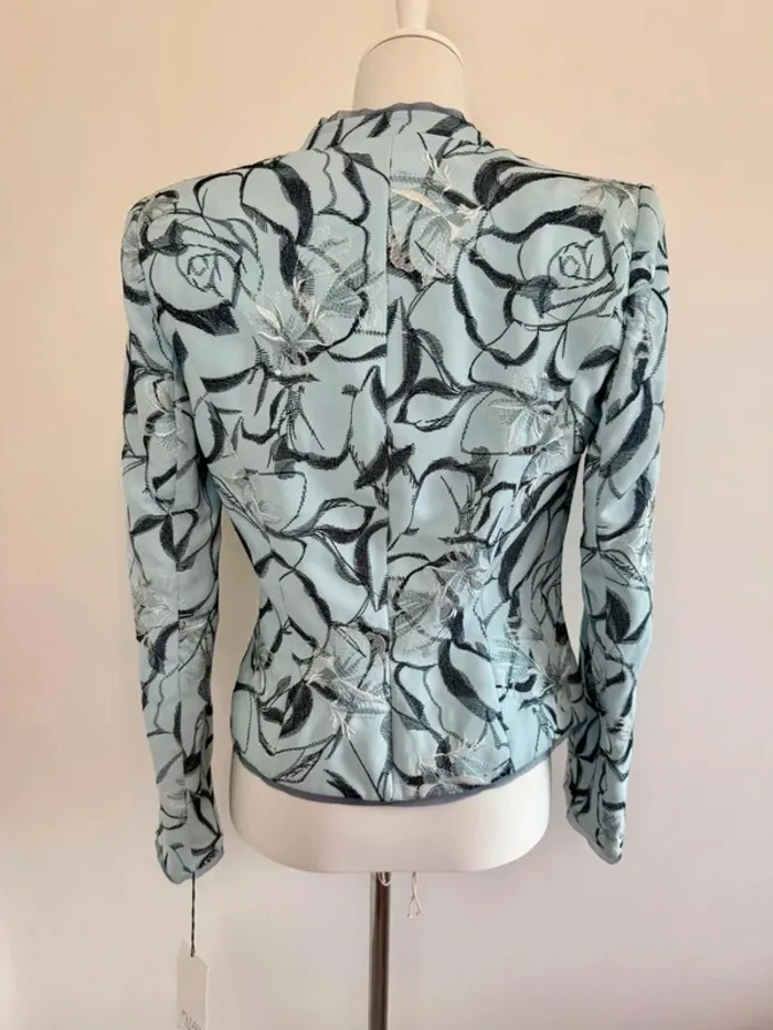 Magnifique veste blazer Musani couture bleue taille 38 neuve avec étiquette - photo numéro 6