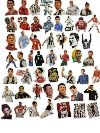 Set 50 stickers autocollants Cristiano Ronaldo CR7