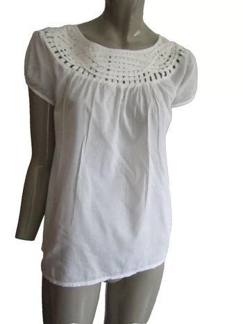 top tunique en voile de coton pas de taille indiquée mais convient a une taille 38/40