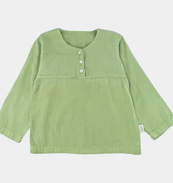 Blouse à manches longues 12 mois Poudre Organic
