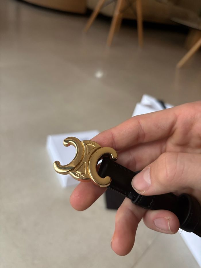 Ceinture Céline / femme / taille 85/ noir - photo numéro 5