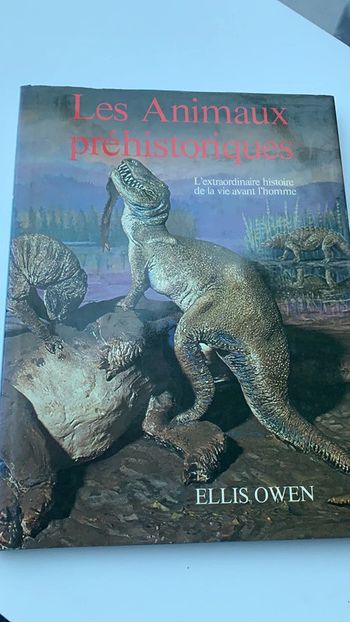 Les animaux préhistorique explications dessins couleurs documentaires livre