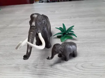 Mammouth et son petit