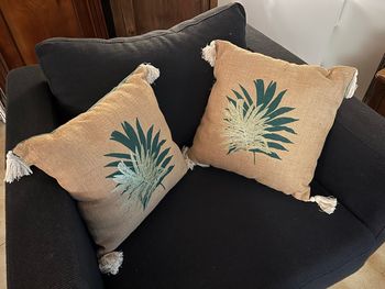 Lot de deux coussins jungle
