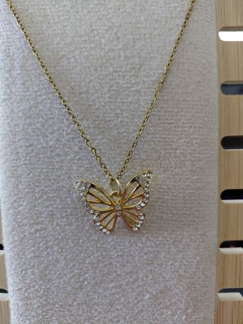 Collier papillion doré