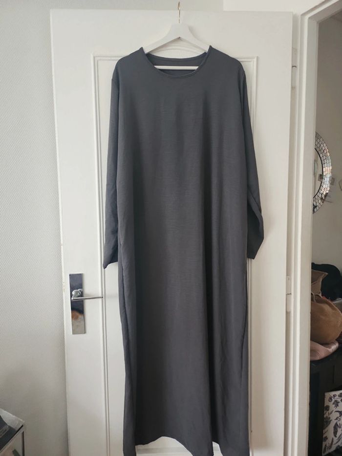 Robe longue grise