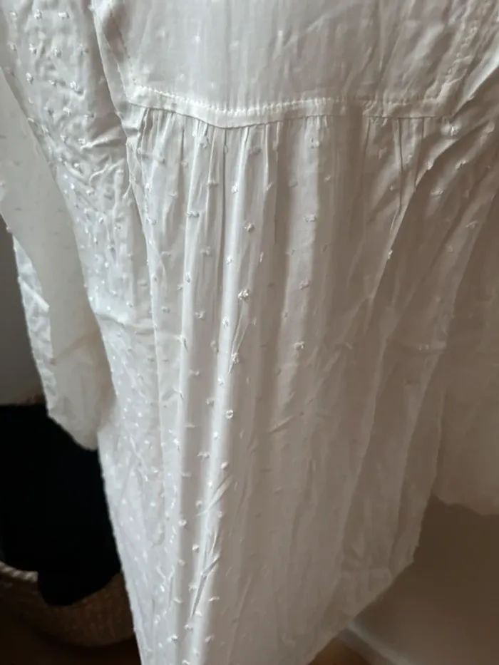 🤍 très jolie blouse blanche en Viscose - Little Sister’s - T36 - photo numéro 3