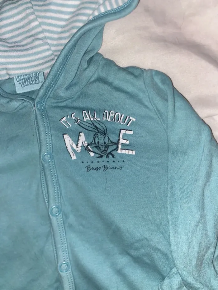 Veste à capuche Bugs Bunny- Looney tunes - 3/6 mois - photo numéro 2