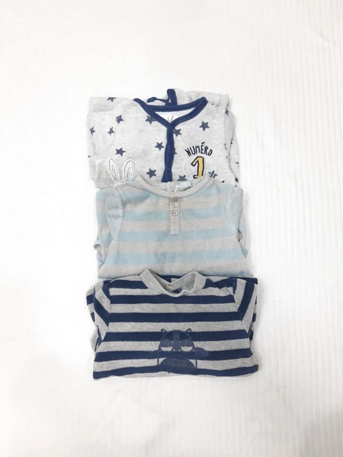 Lot de 3 pyjamas 12 mois