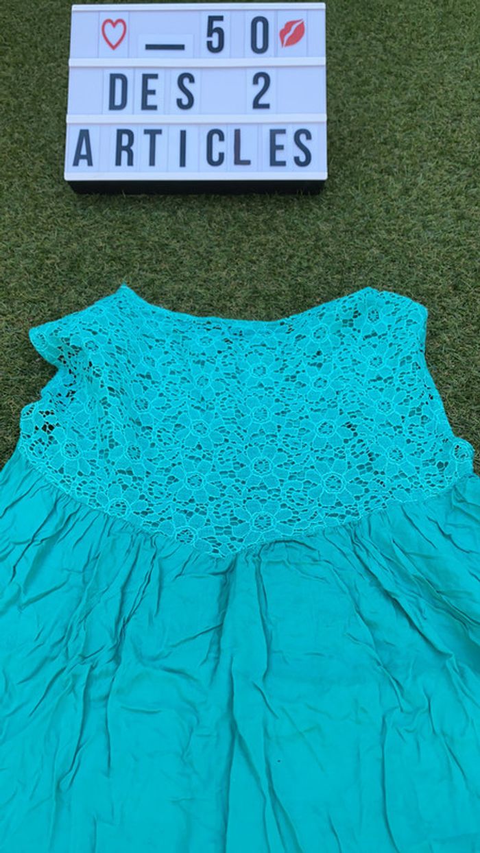 Tunique verte calzédonia taille S - photo numéro 3