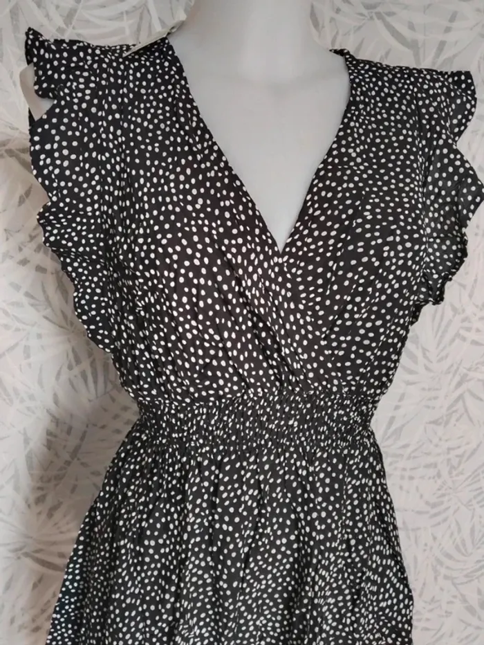 Magnifique robe d'été à pois femme neuve taille S/M 36 38 - photo numéro 4