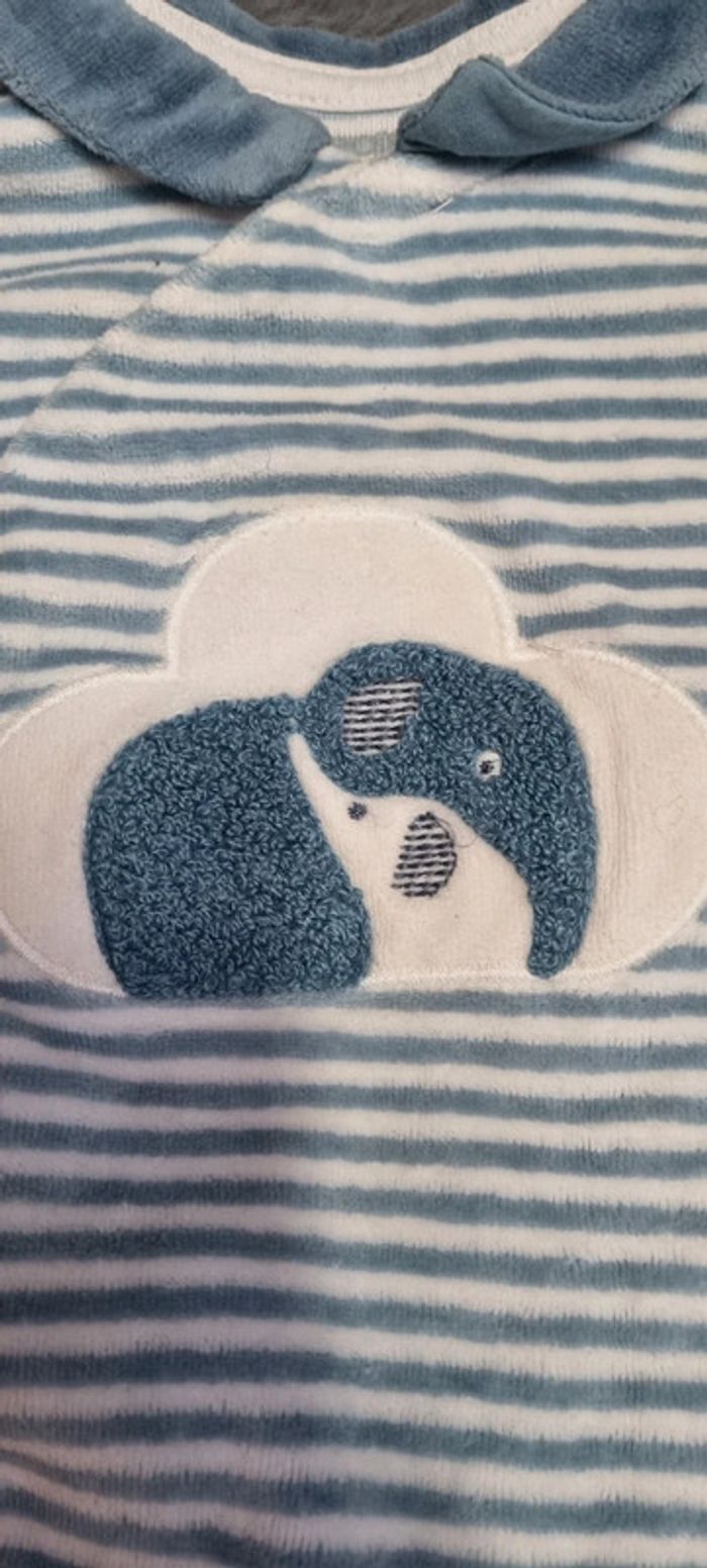 Pyjama rayé bleu - photo numéro 2