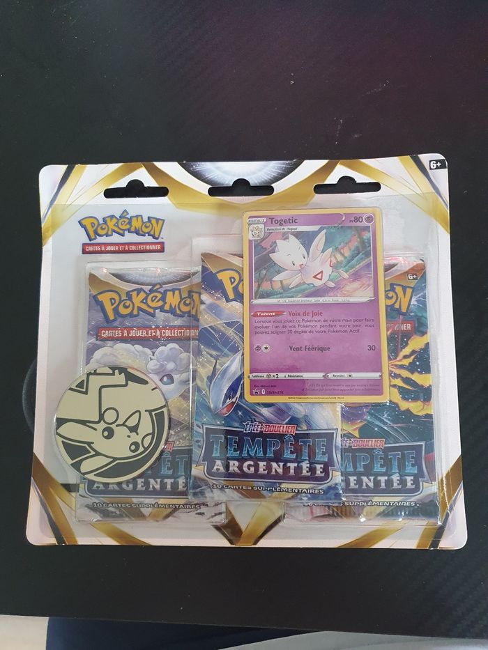 Tripack pokemon tempête argenté fr togetic eb12