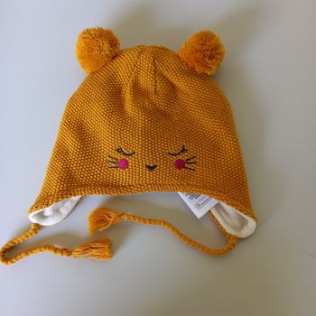 Bonnet moutarde  18/24 mois - etb1
