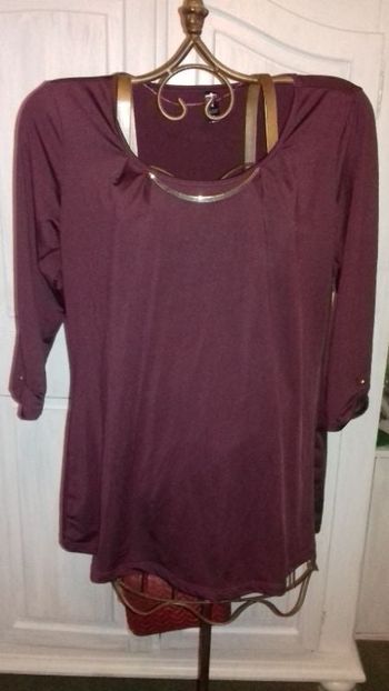 tunique bordeaux T L Kiabi