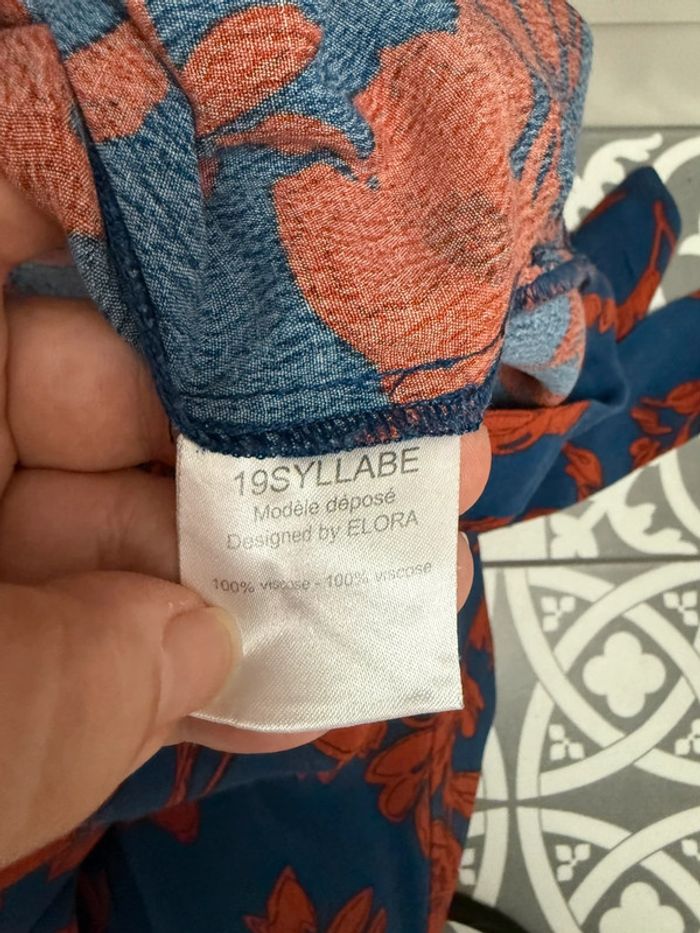 Combi short bleu/orange Elora taille 38 ou M - photo numéro 15