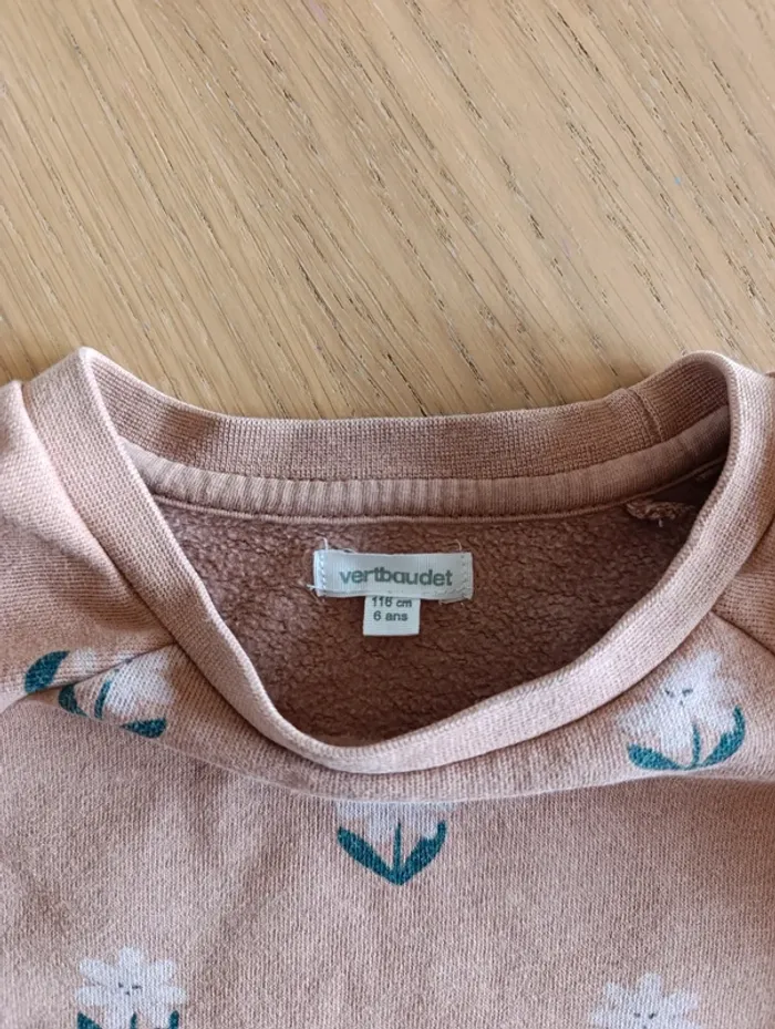 Robe pull Vertbaudet 6 ans motif fleurs - photo numéro 5
