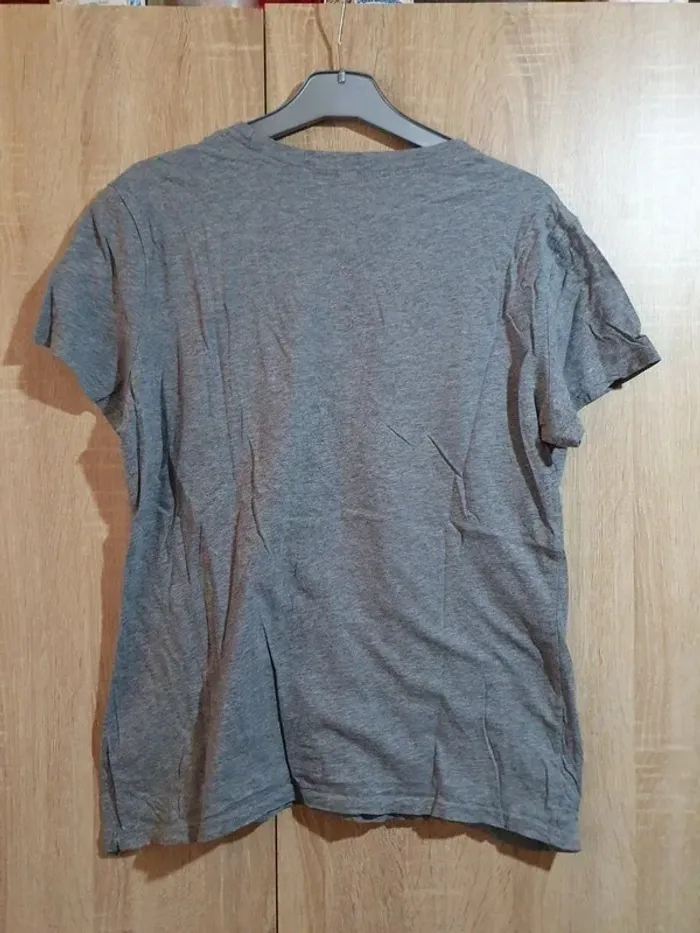 t shirt gris paresseux - taille M - photo numéro 3