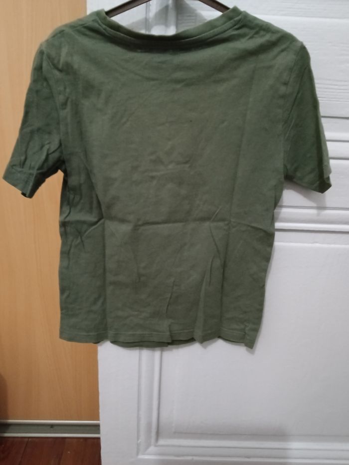 Tee-shirt Gémo kaki et jaune - photo numéro 2