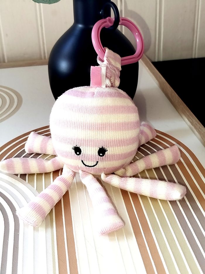 🔴 Little Jellycat  Octavia  Octopus Jitter Peluche Doudou vibrante - photo numéro 2