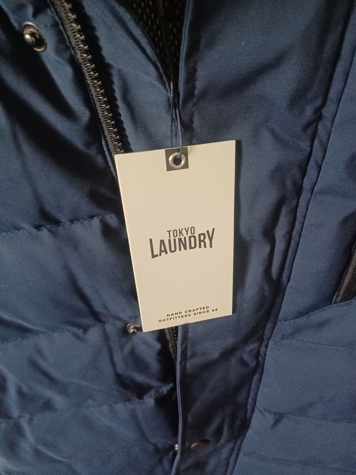 Blouson  homme L tokyo laudry neuf bleu plusieurs poches - photo numéro 3