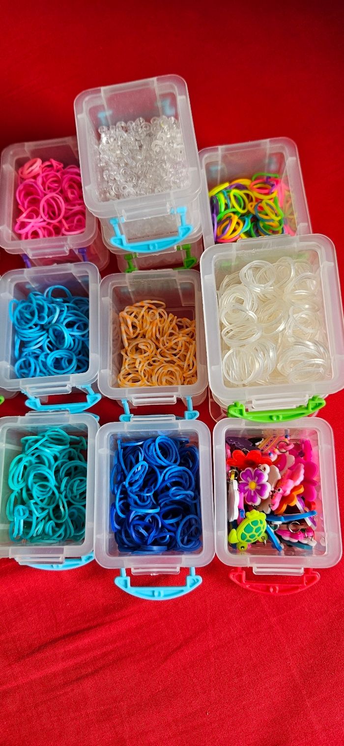 Lot élastiques et accessoires pour bracelets - photo numéro 2