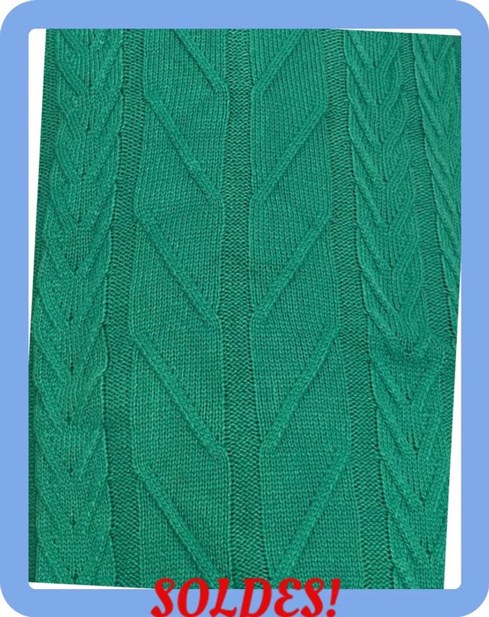 Sublime pull en tricot à col roulé sans manches taille L/XL - photo numéro 4