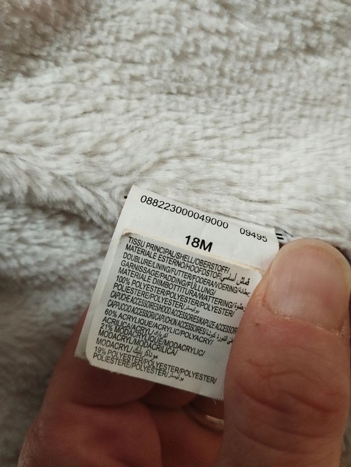 Manteau chaud doublé fille 18 mois avec capuche Creeks - photo numéro 8